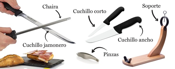 complementos jamón corte
